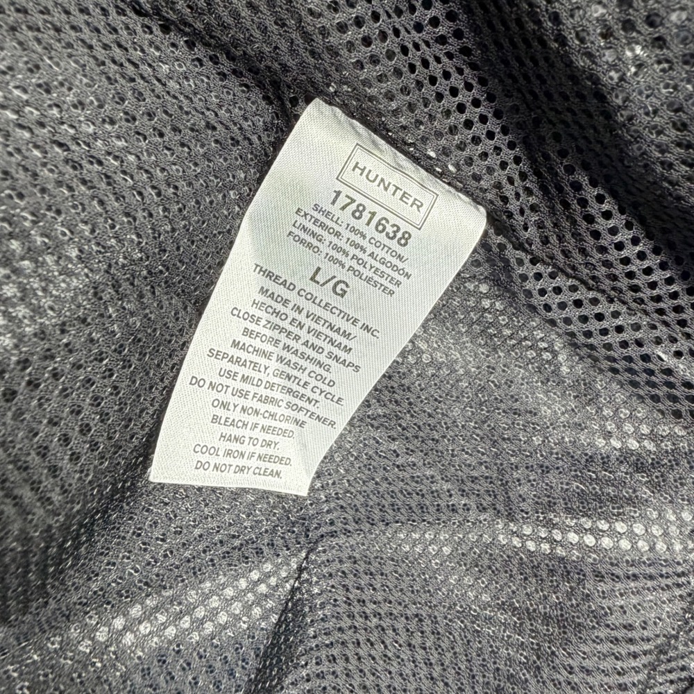 Hunter Lightweight Hooded Rain Jacket Womens Larg… - image 9